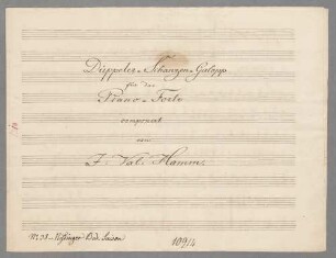 Düppeler-Schanzen-Galopp; F; arrangiert; pf - BSB Mus.Schott.Ha 11700-2