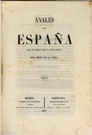 Anales de Espanã : desde sus orígenes hasta el tiempo presente, 1