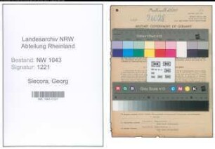 Entnazifizierung Georg Siecora , geb. 11.06.1889 (Lehrer)