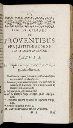 Caput I. Primcipis exemplum norma & Regula subditorum.