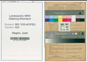 Entnazifizierung Josef Stegers , geb. 07.06.1886 (Bergmann)
