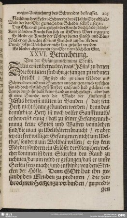 XXVI. Betrachtung. Von der Gefangennehmung Christi