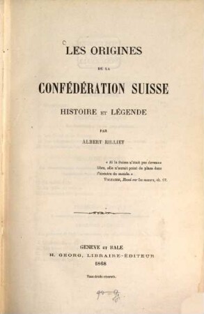 Les origines de la confédération suisse : Histoire et légende