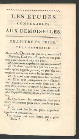 De la grammaire.