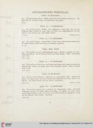 Ostasiatisches Porzellan (Nr. 254-269)
