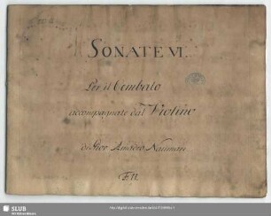 6 Sonatas - Mus.3480-R-1a : cemb, vl