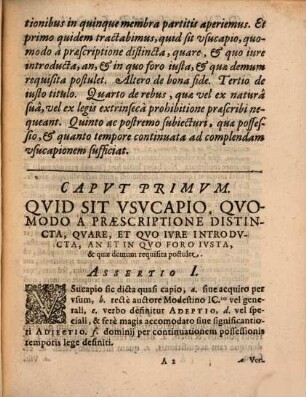 Dissertatio Iuridica De Venatione, Avcvpio, Et Piscatione