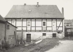 Markersbach, Gehöft : Markersbach (Kreis Schwarzenberg), Gehöft, Obere Dorfstraße 5, Wirtschaftsgebäude und Wohnhaus, Straßenfront