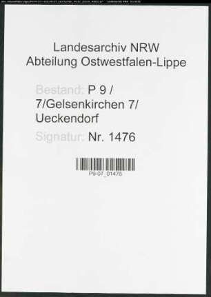 Sterberegister Standesamt Gelsenkirchen 7 Ueckendorf