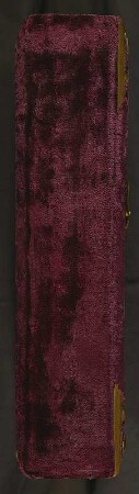 Familienalbum (Mischform zum Sammelalbum) : Familienalbum (Mischform zum Sammelalbum). Samteinband, Messingbeschläge, Messingschließe, Goldschnitt; 29,5 x 23 x 6 cm (um 1890/1900). Dresden: SLUB/DF 1992.C.3