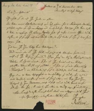 Brief an Carl Gollmick ; 13.12.1832