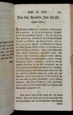 Von den Aposteln Jesu Christi.
