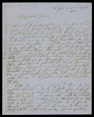 Brief von Louis Spohr an Johann Philipp Petsch