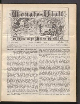 70. Jahrgang. Bremen. Oktober 1909