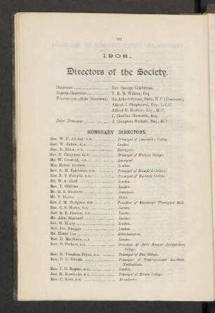 1906. Directors of the Society