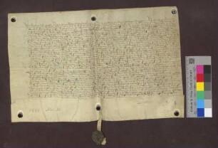 Lienhart Ofenhußlin, Vogt zu Lörrach, entscheidet den Streit des Klosters St. Klara in Kleinbasel mit Ritter Arnold von Rotberg und Junker Hans Heinrich von Baden wegen des Weinzehnten zu Grenzach.