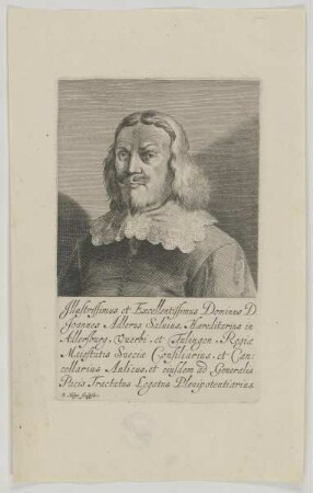 Bildnis des Joannes Adlerus Saluius