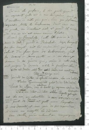 Brief von Adelbert von Chamisso an Paul Erman