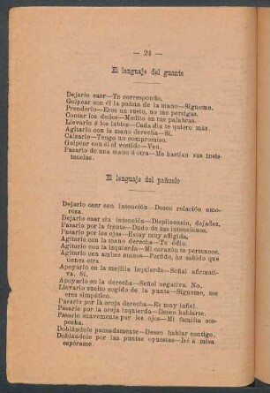 El lenguaje del pañuelo