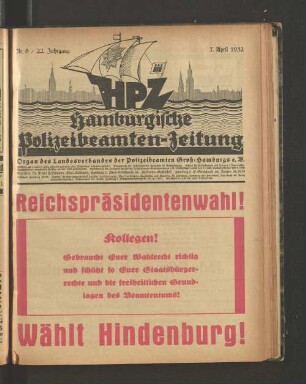 Nr. 8 / 22. Jahrgang 7. April 1932