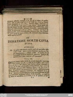 De Donatione Mortis Causa Dubia.