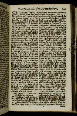 Dancksagung für empfangene göttliche Wohlthaten. - Gebet um Christliche Tugenden.