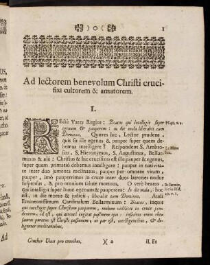 1-5, Ad lectorem benevolum Christi crucifixi cultorem & ...
