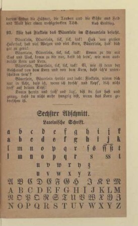 Sechster Abschnitt. Lateinische Schrift