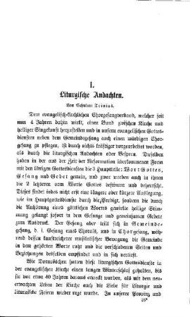 Liturgische Andachten