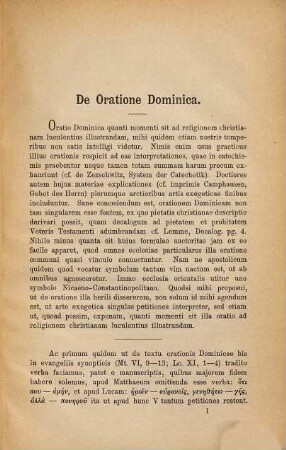 De oratione dominica : Diss. inaug. (Breslau)