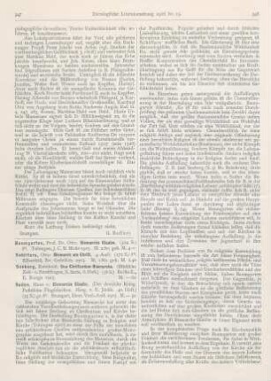 347-349 [Rezension] Soden, Hans Freiherr von, Bismarcks Glaube