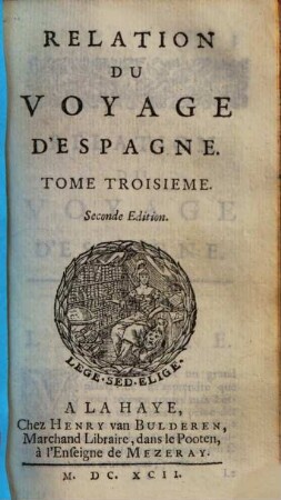 Relation Du Voyage D'Espagne, 3