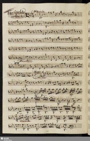 640. Quartetto: La mia Sandrina è bella / Boroni, A.