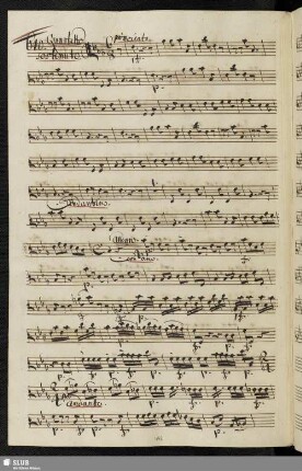640. Quartetto: La mia Sandrina è bella / Boroni, A.