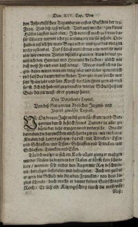 Das Vierzehende Capitel.