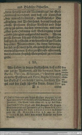 §. XII. Von unterschiedenen berühmten Schützen