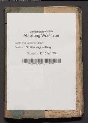 Vernehmungsprotokolle der zu den aufgehobenen Kapitalien im Lippe-Departement pflichtigen Praestantiarien im Kanton Oelde