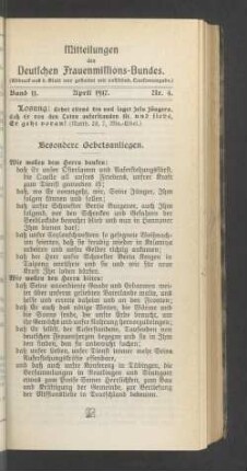 Band 11. April 1917. Nr. 4