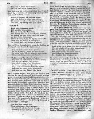 Der Mädchenhüter. Vom Verfasser des Weibes wie es ist. Dresden, bey Arnold, 1808. Zwey Theile (mit fortl. Seitenz.) 388 S. 8.