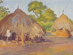 Deutsch-Ostafrika. Bondeiland. Hütten im Bondeiland