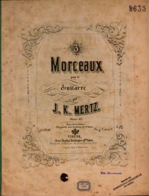3 morceaux pour la guitarre : oeuvre 65