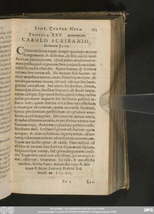 Epistola XXV. Antverpiam. Carolo Scribanio, Societatis Iesu.