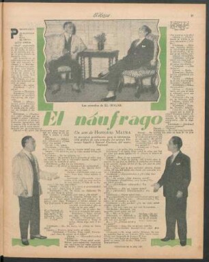 El náufrago : Las comedias de El Hogar