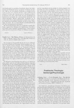 362-363 [Rezension] Was gilt der Mensch?