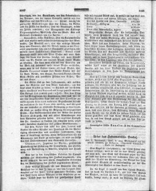 Ueber das Hydrometrische Pendel