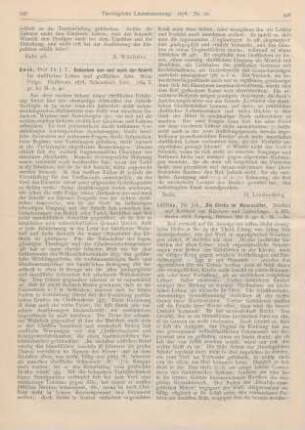 547-548 [Rezension] Beck, J. T., Gedanken aus und nach der Schrift für christliches Leben und geistliches Amt. Neue Folge