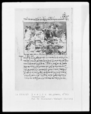 Tetraevangelion — Geburt Christi, Folio 9verso