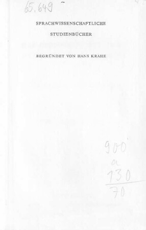 Wörterbuch der grammatischen und metrischen Terminologie