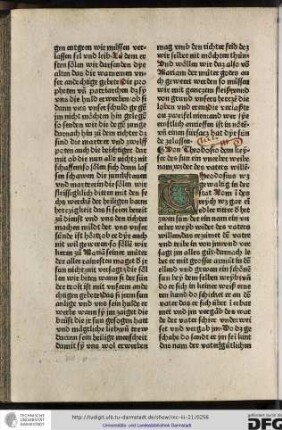Theodosius waz gewaltig in der stat Rom in des reych war gar ein edler ritter der het zwen sün...