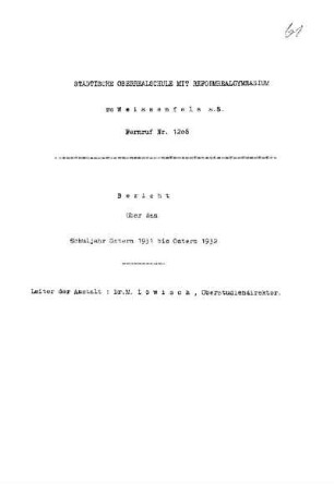 1931/32: Bericht ... - 1931/32